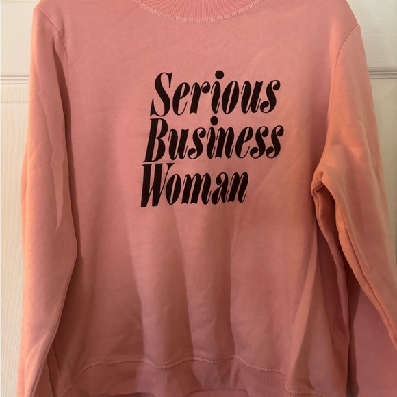 Pink 'Serious Business Woman' Sweatshirt - Picture 1 of 3